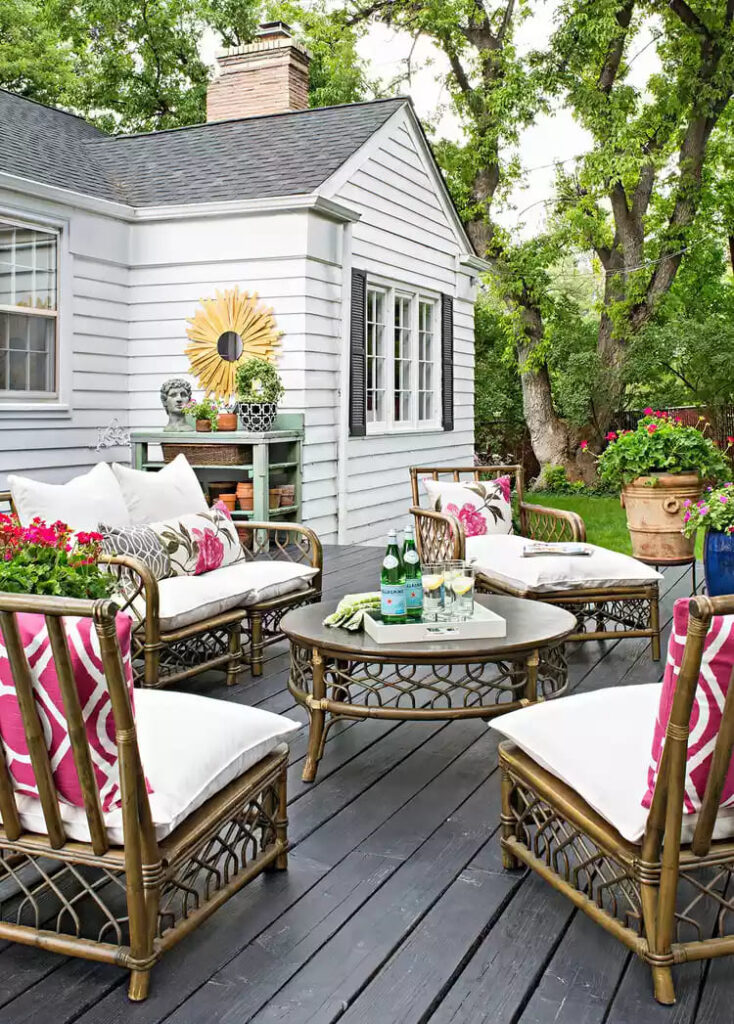 decoración de patio única