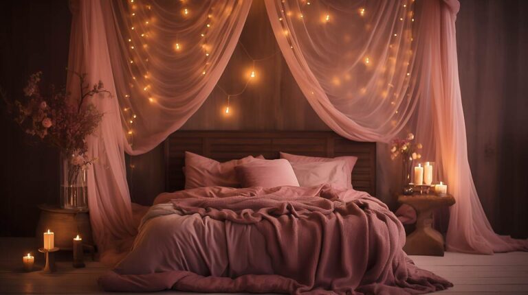 Que haya amor: 40 de las ideas de iluminación para dormitorios más hermosas y románticas